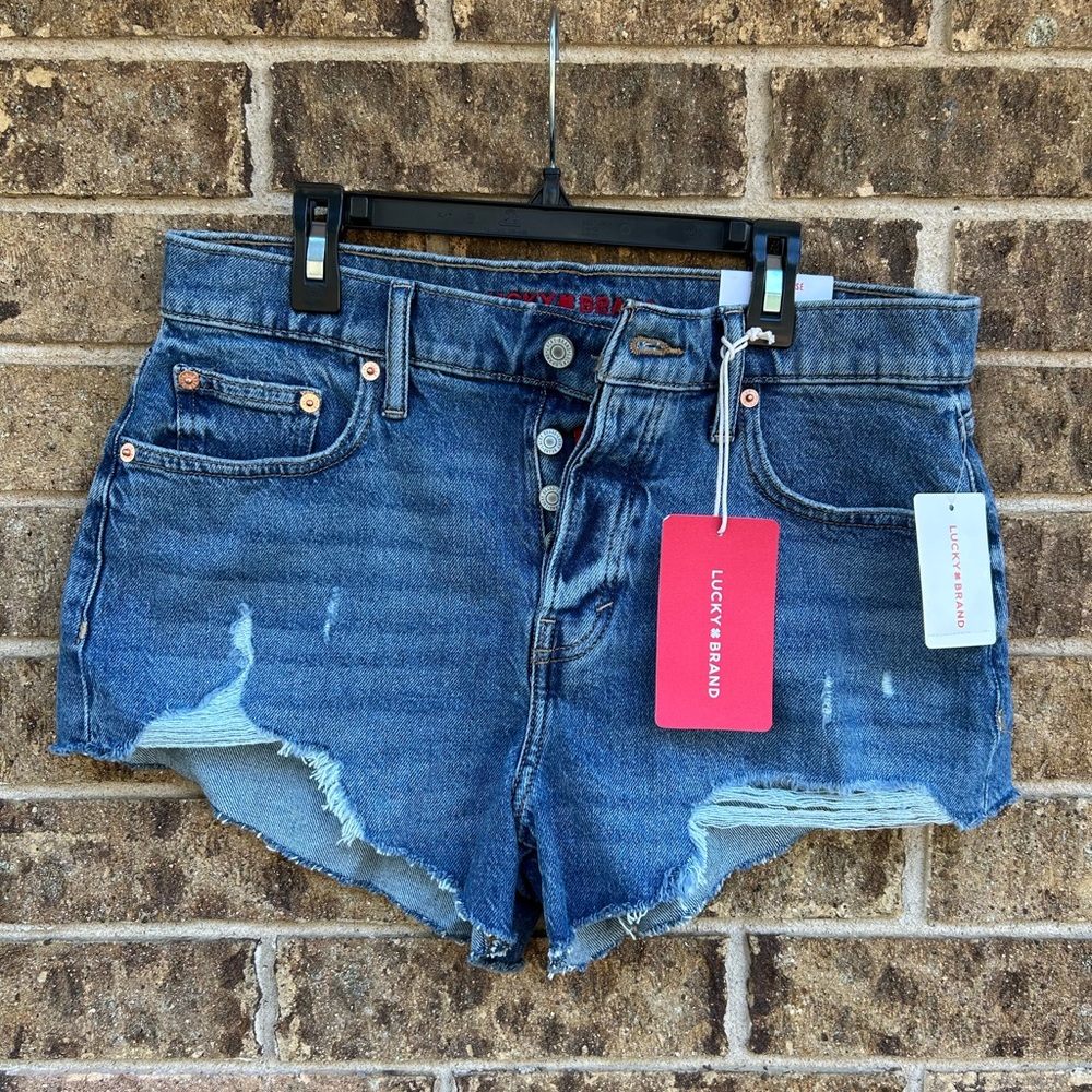Lucky Brand Distressed Blue Jean Shorts